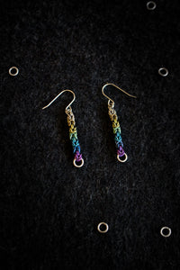 Apo A Nani - Handmade Titanium Earrings #11 - "Prism Bars"