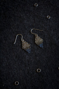 Apo A Nani - Handmade Titanium Earrings #2 - "Dipped in Tiers"