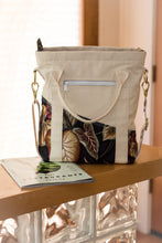 The "Old Maui" Handmade Canvas Bag - Made in Maui, Hawaii - West Maui Design Co. - Floral Blue and Duck Canvas